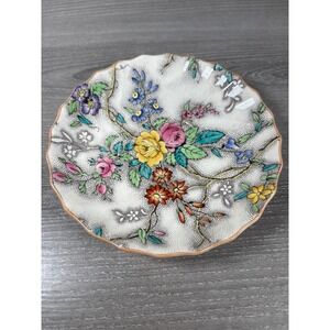 Copeland Spode Patricia Floral Bread Plate Scalloped Edge England Rd No 596271